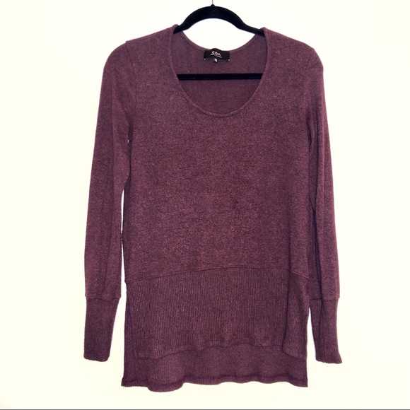 Anthropologie COA Sweater in Maroon - Picture 1 of 5